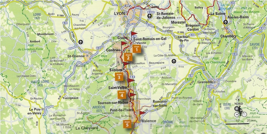 Carte Guide du Routard &quot;Les plus belles escapades vélo en France&quot;