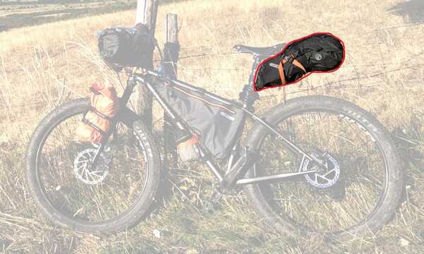 Sacoche de selle bikepacking