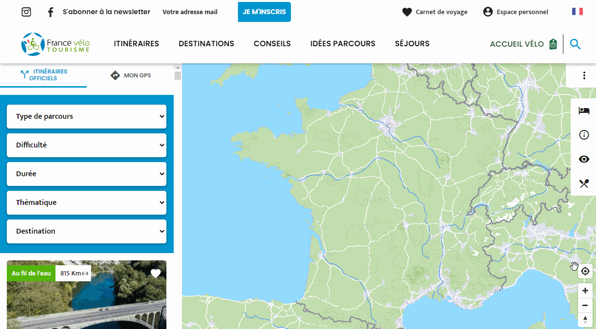 Géolocalisation site FVT