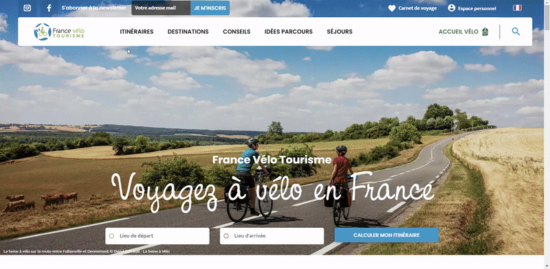 Calcul itinéraire vélo