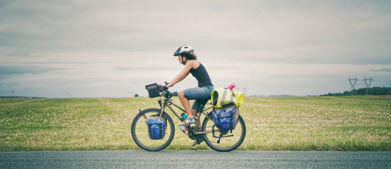 À vélo en rase campagne