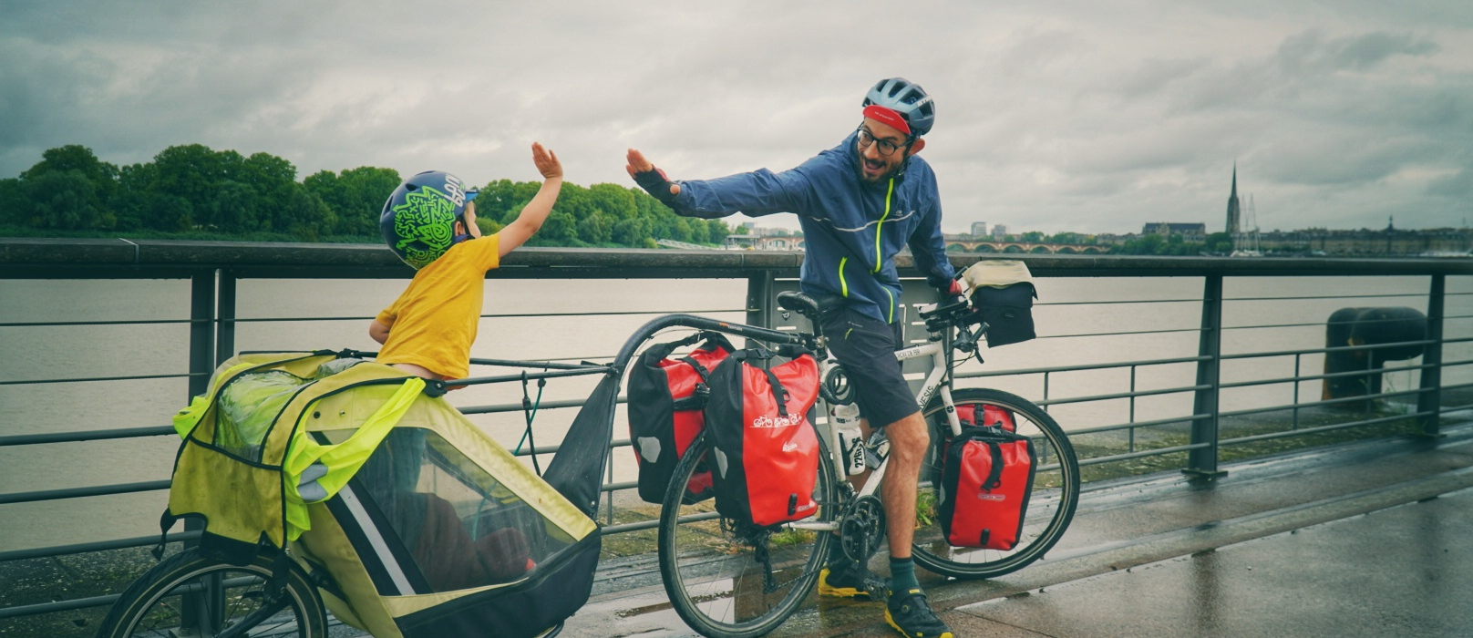 Aventure à vélo en famille