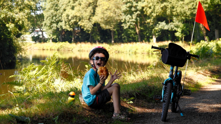 Timeo lors du tour de Bretagne en tandem