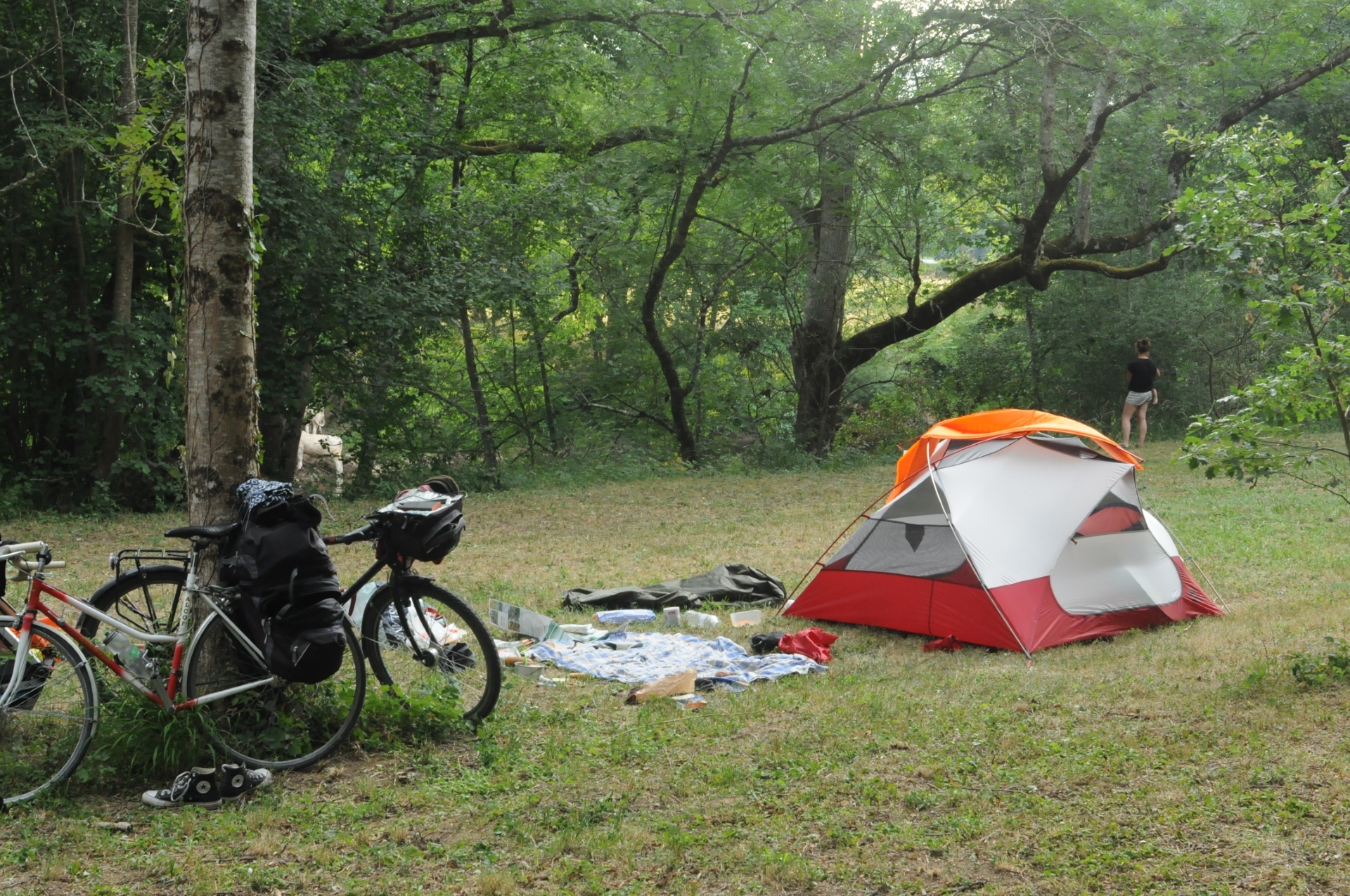 Bivouac avec tente MSR