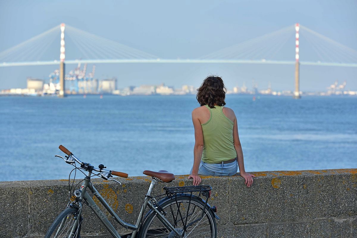 Vue sur le Pont de Saint-Nazaire