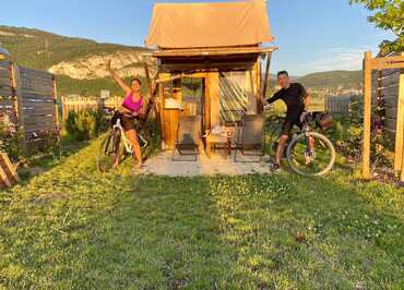 Les Lodges de la Viarhôna : les tentes-lodges