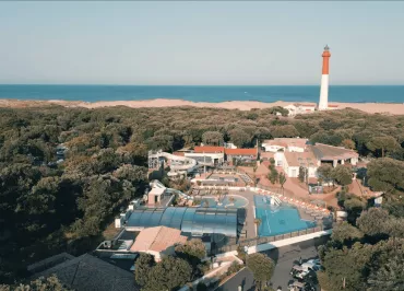 Vue aérienne camping