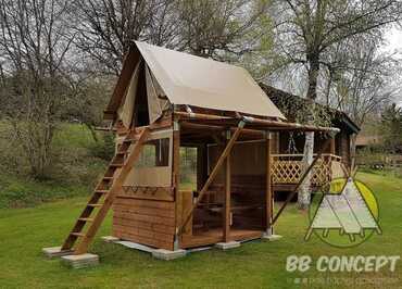 Les Jardins de Privas - Cyclo Cabane