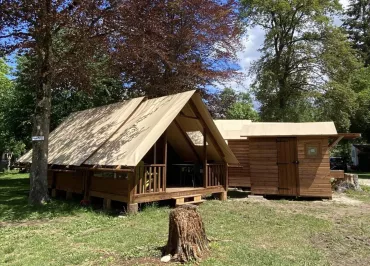Tentes lodges du camping l'Arc en Ciel