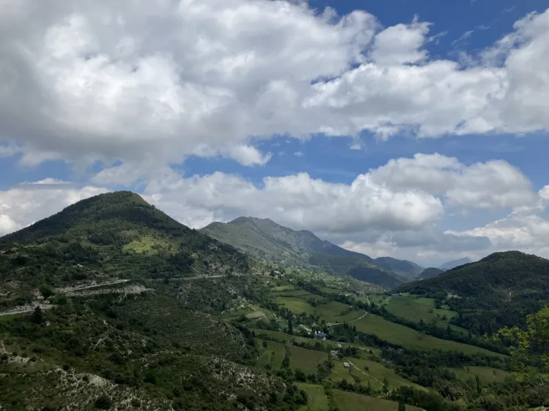 Vue depuis le château d'Ascros