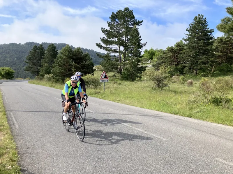 Cyclos au col de La Lèque