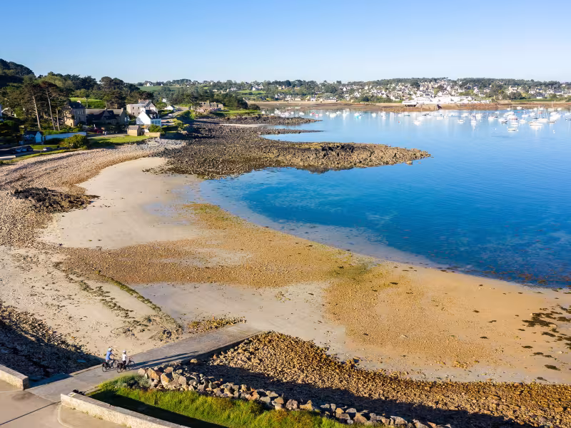 Plage à Plougasnou