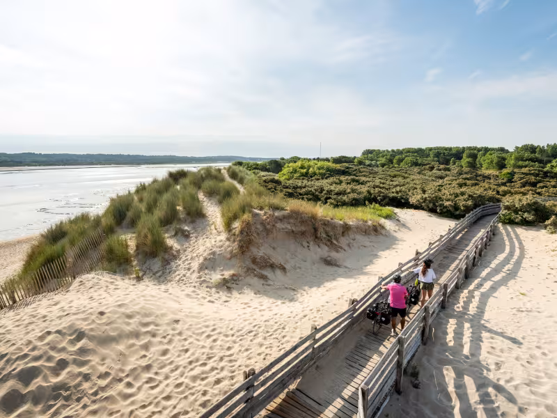 Piste cyclable sur la plage - Le Touquet