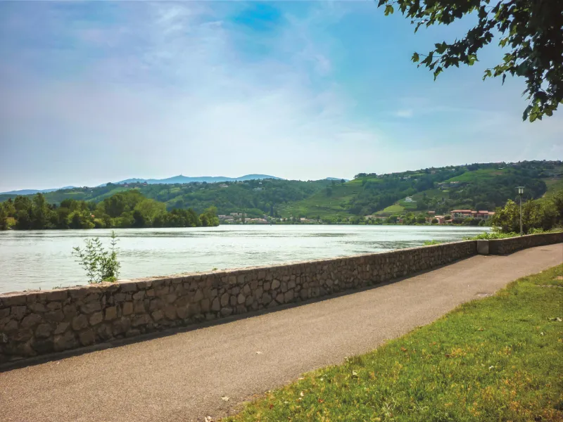 Jonction entre GTR VTT et ViaRhôna