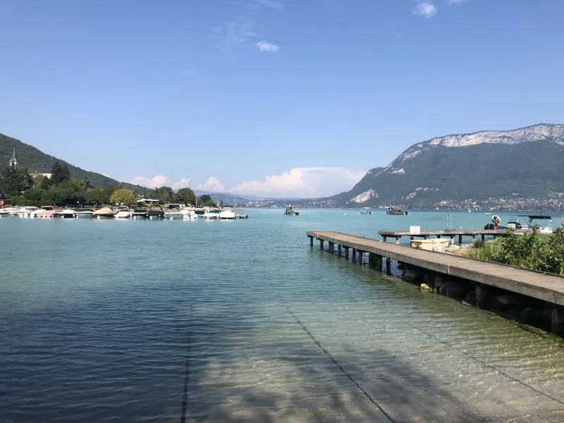 Le port de Sevrier sur le Lac d'Annecy