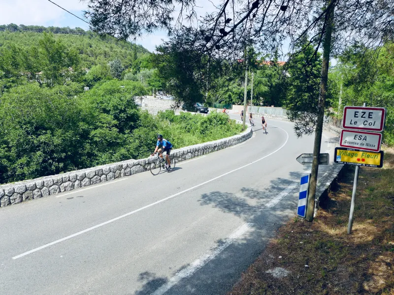 Le quartier du Col d'Èze entre Menton et Nice