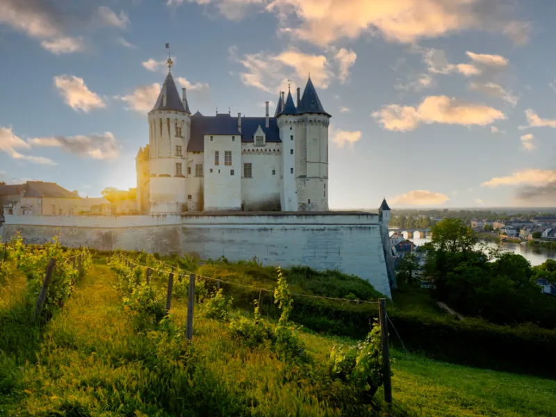 Château de Saumur au coucher de soleil