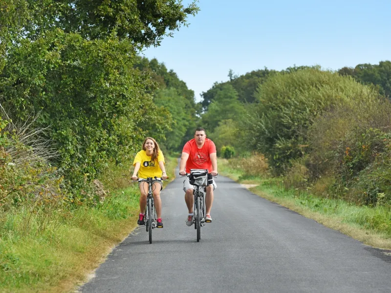 Cycliste vers Sully-la-Chapelle