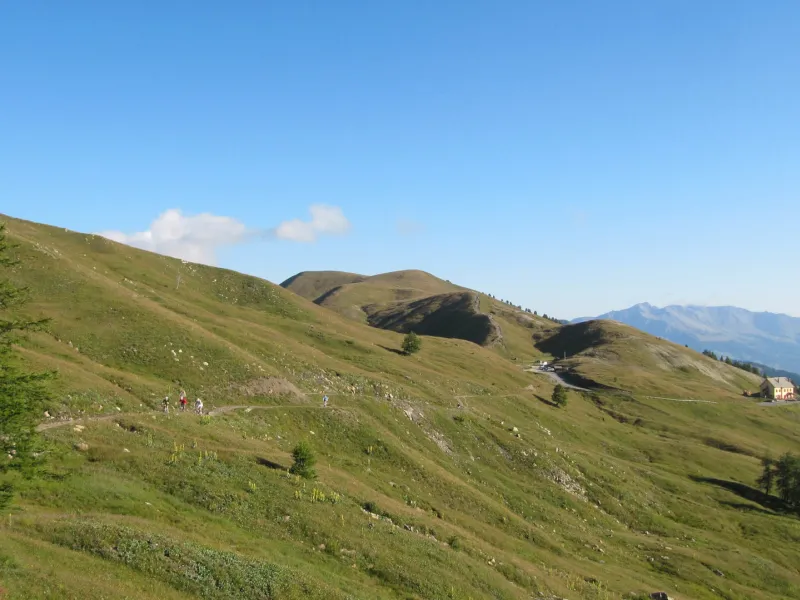 Chemin VTT dans les alpages