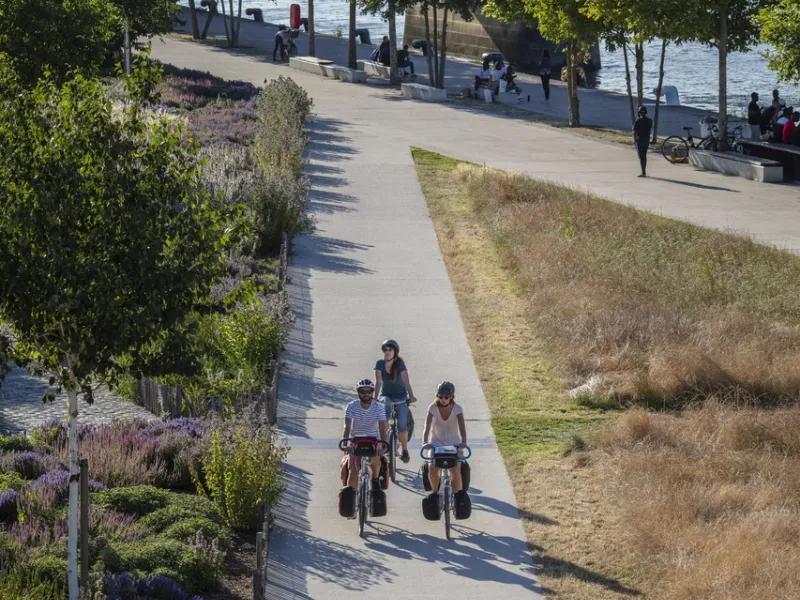 Aménagement cyclable à Rouen