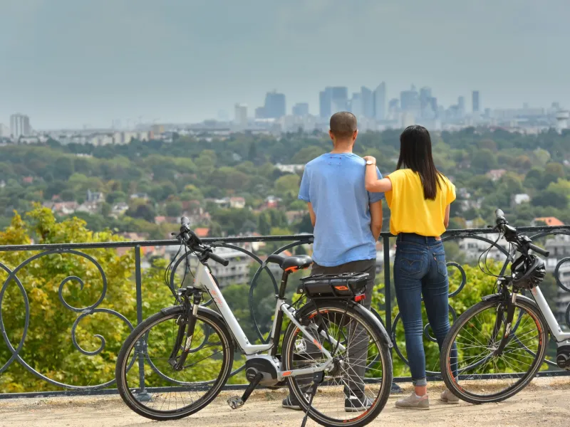Vue depuis les terrasses à Saint-Germain-en-Laye