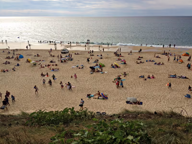 Baignade sur la plage du Cap de l'Homy