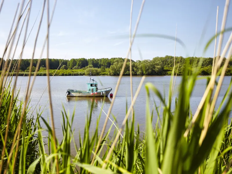 Bateau de pêcheur sur la Loire - Indre