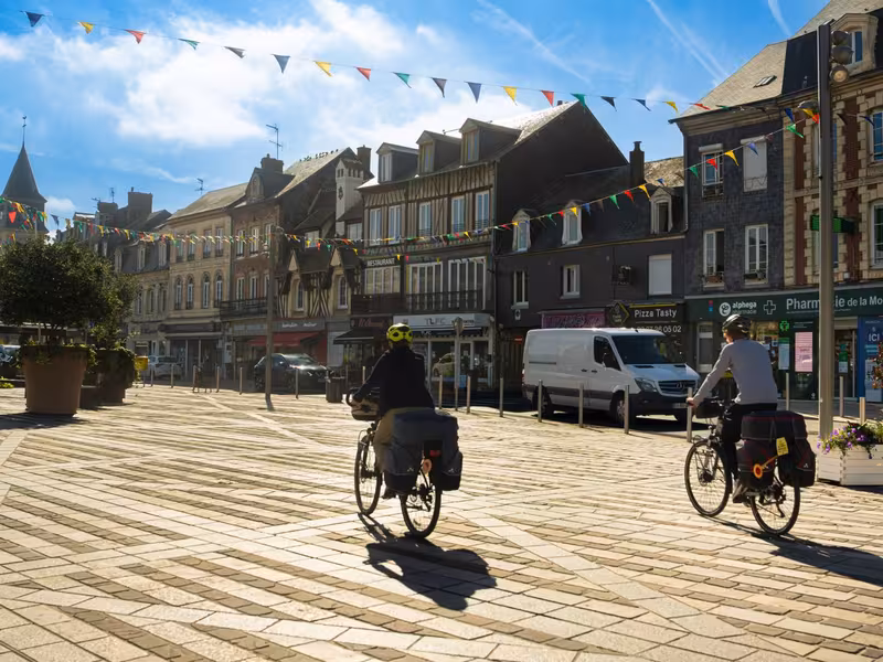 Beuzeville centre à vélo