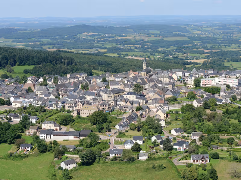 Château-Chinon vue du ciel