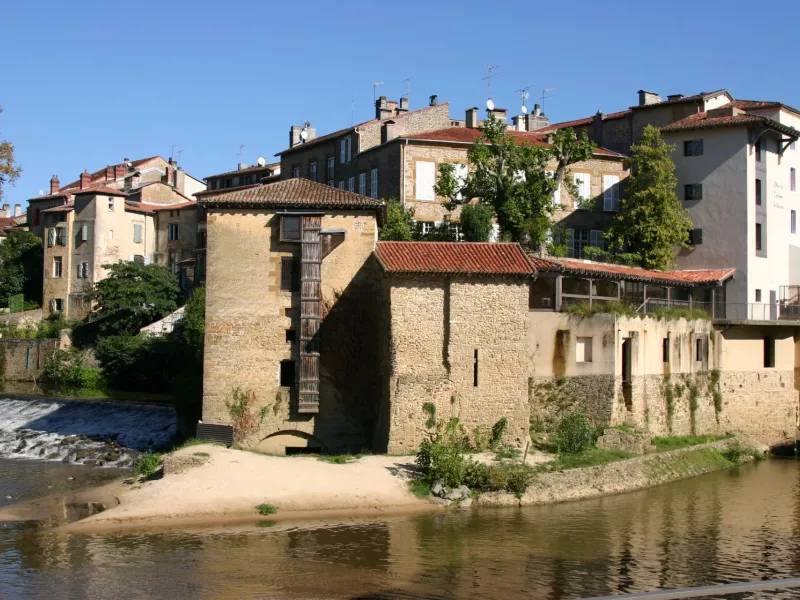Confluent des rivières à Mont de Marsan