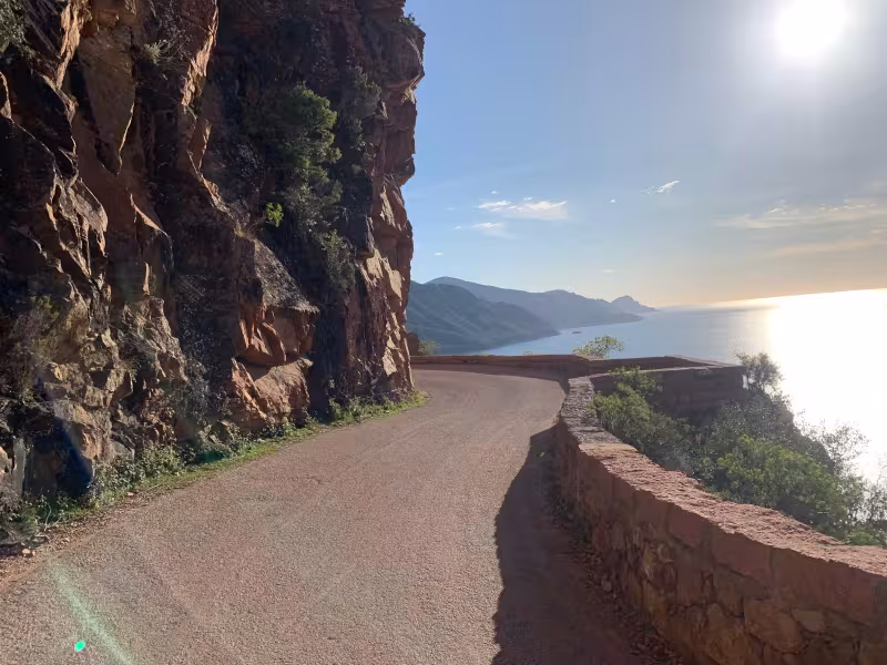 Sur la côte ouest proche du Golfe de Porto