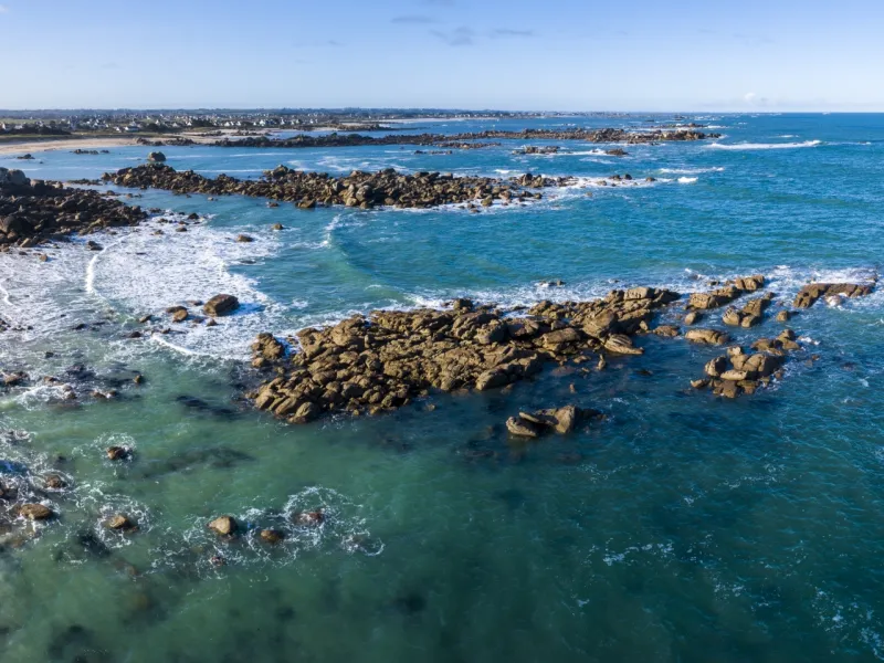 Côte rocheuse à Meneham