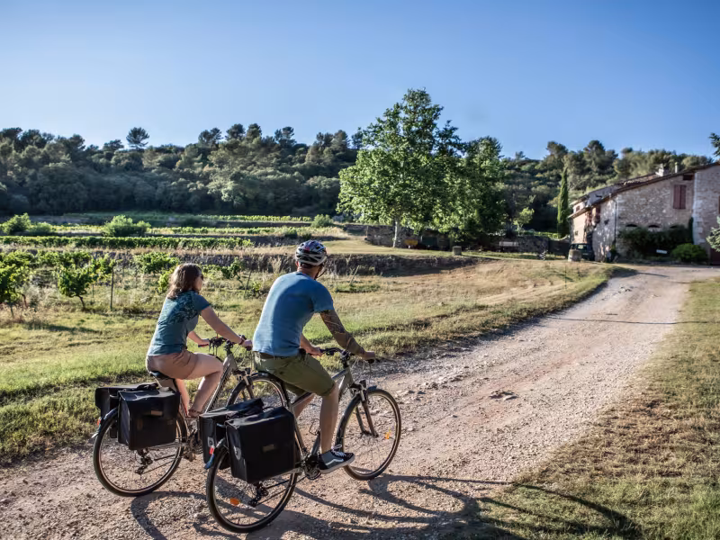 Domaine de Saint-Ferreols à vélo