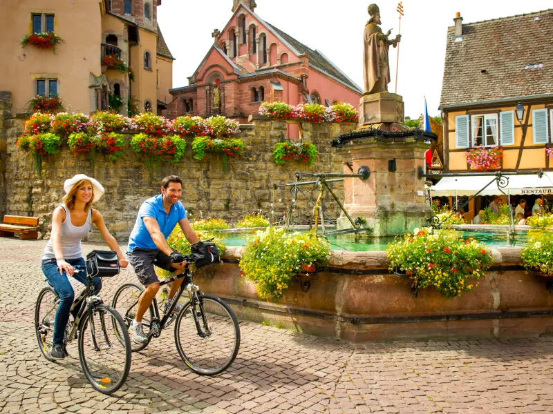 Eguisheim à vélo - Véloroute du vignoble / EuroVelo 5