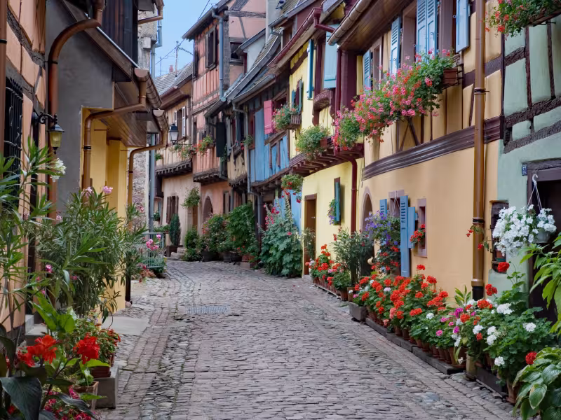 Rue du Rempart Sud à Eguisheim