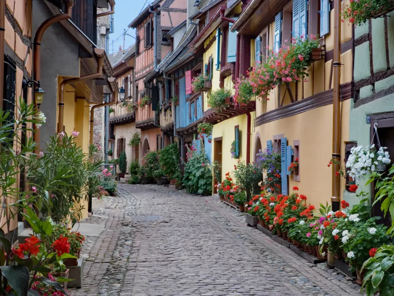 Rue du Rempart Sud à Eguisheim