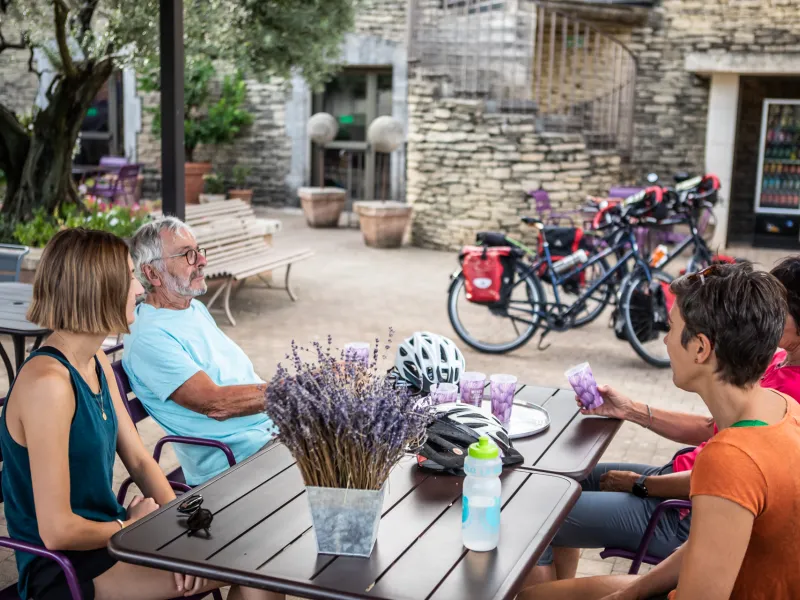 Lavande sur la Méditerranée à vélo