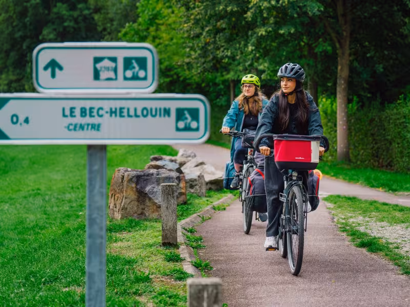 Voie verte au Bec Hellouin