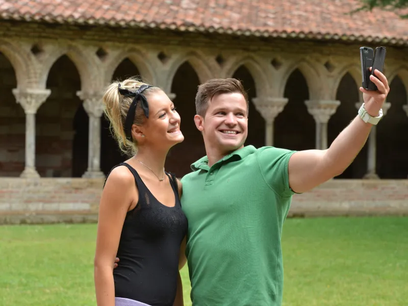 Visite du cloître de l'abbaye de Moissac 