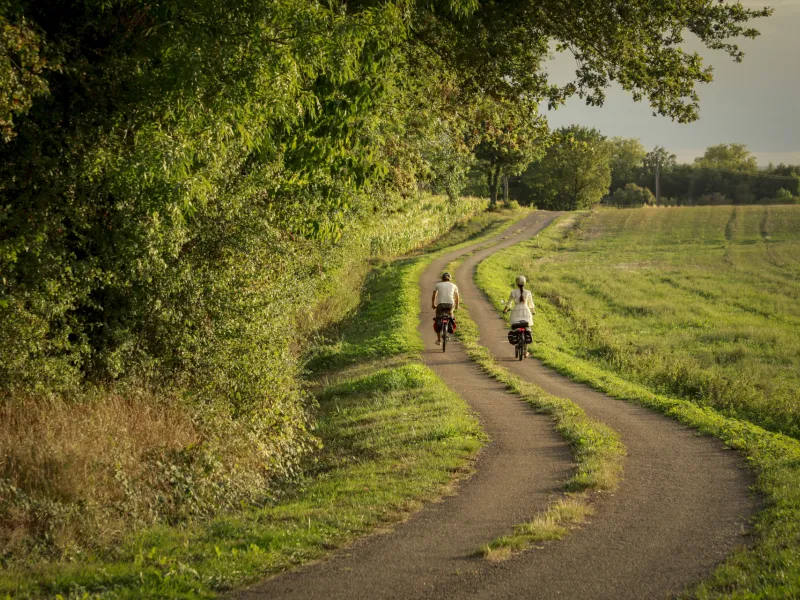 Petites routes à vélo sur la Voie Bressane