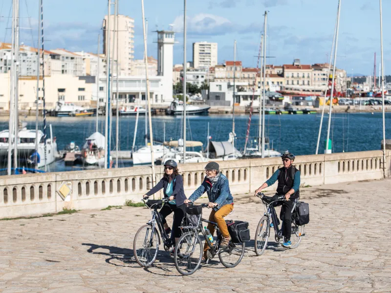 Port de Sète à vélo