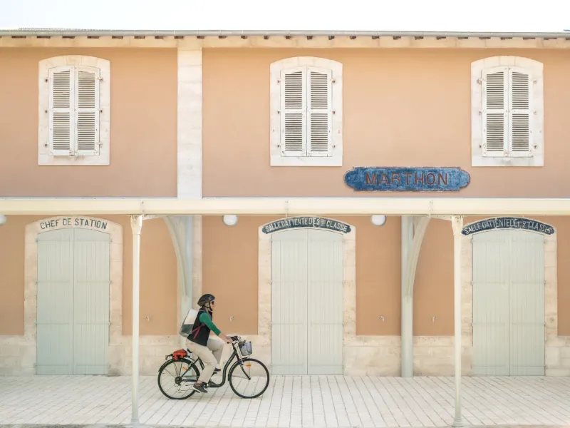 Balade à Marthon à vélo