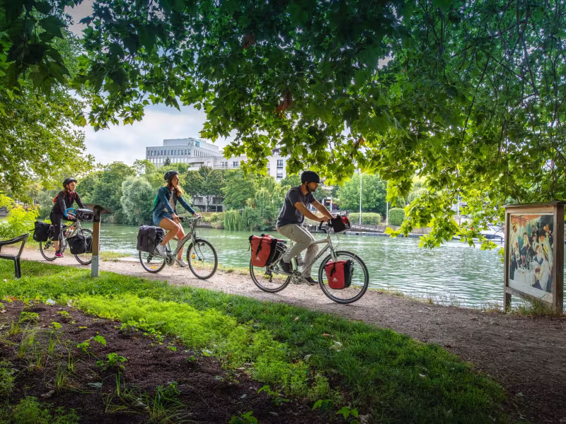 A vélo sur l'île des Impressionnistes à Chatou