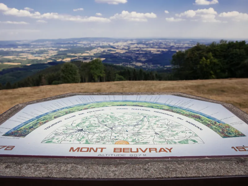 Table d'orientation au mont Beuvray