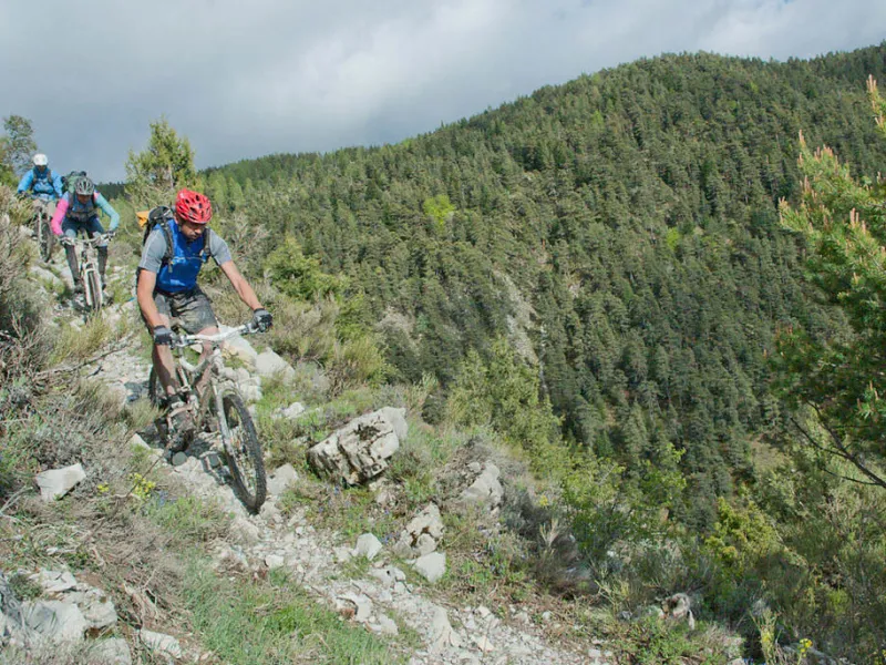 Single track sur la GT TransVerdon VTT