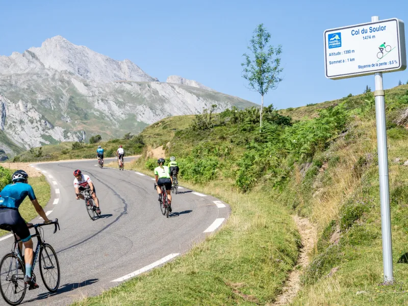 Dans la montée du col du Soulor