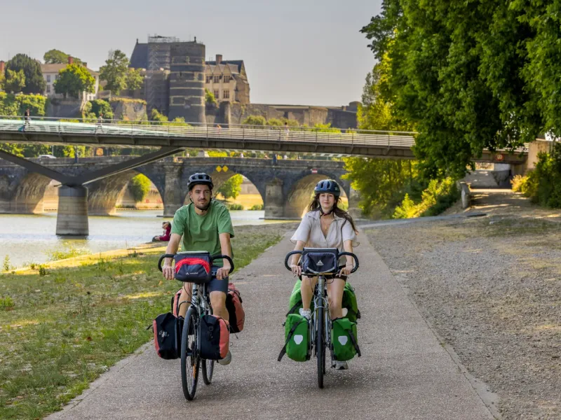Arrivée à Angers à vélo