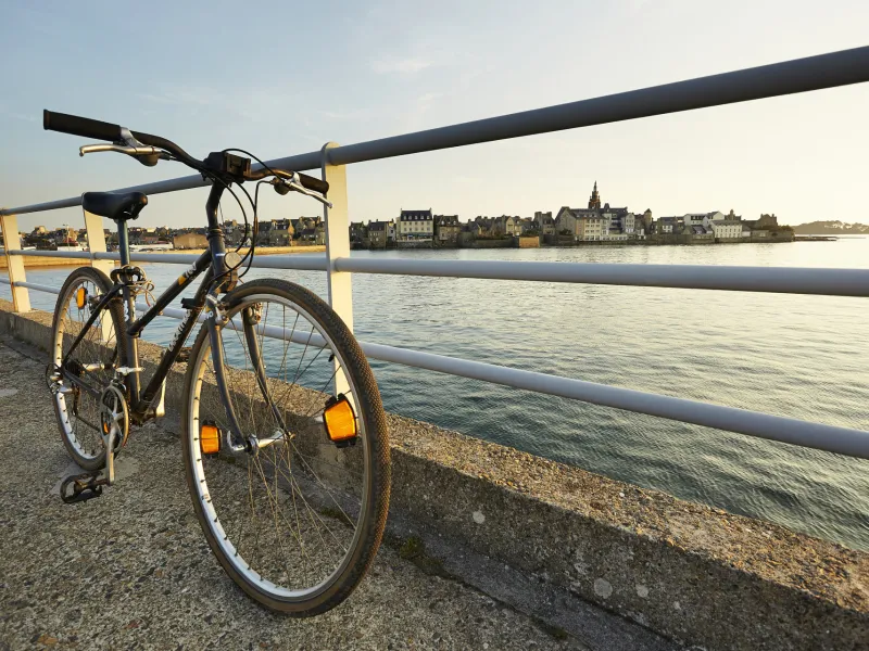 Roscoff, départ de La Vélodyssée / EuroVelo 1 en France