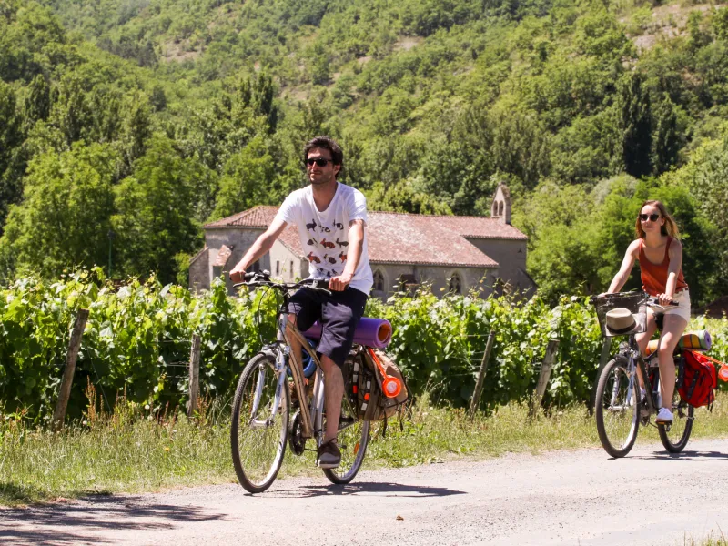 Les vignobles de la Vallée du Lot à vélo