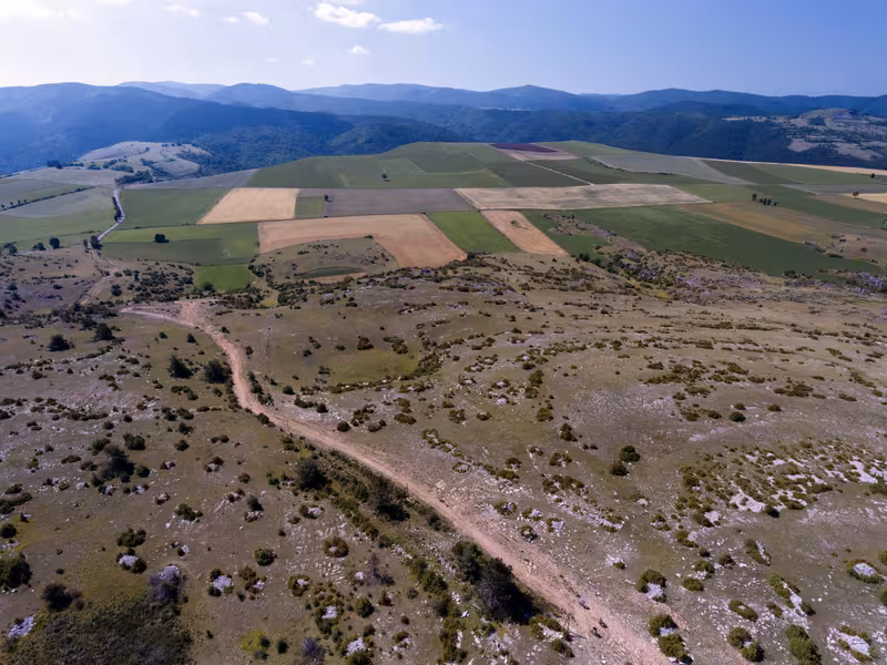 Le Causse Méjean vue d'en haut